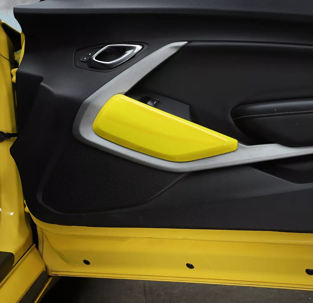 2016 - 24 Camaro ABS Door Knee Bolster Trim Kit | Carbon, Red, Blue, Yellow