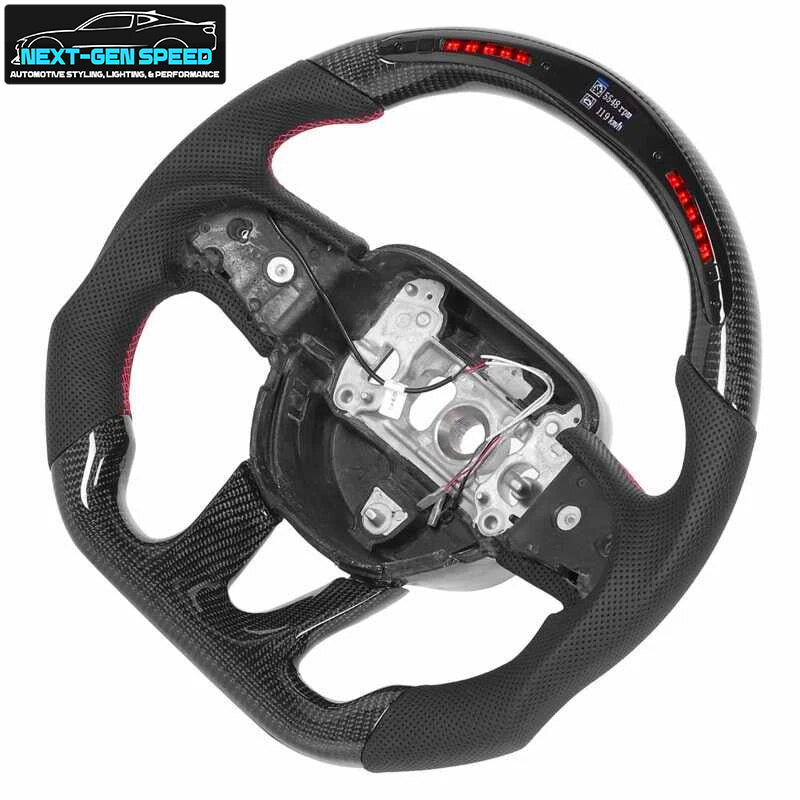 2015 - 23 Dodge Charger / Challenger SRT LED Carbon Fiber Steering Wheel -  Durango / Track Hawk