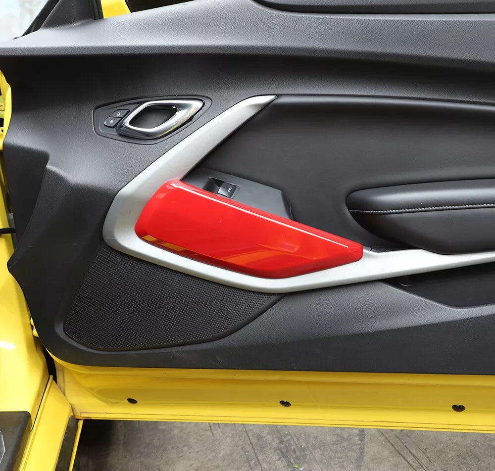 2016 - 24 Camaro ABS Door Knee Bolster Trim Kit | Carbon, Red, Blue, Yellow