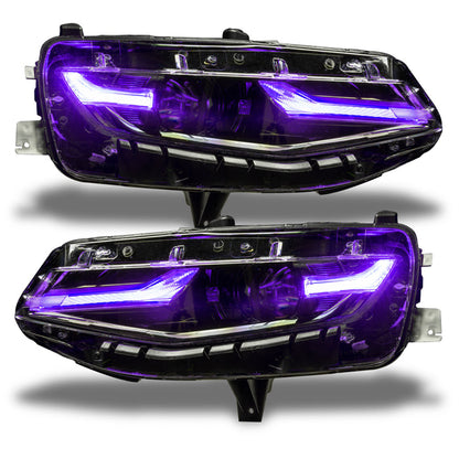 2019 - 24 Camaro LT Prebuilt RGB Color Changing Headlights
