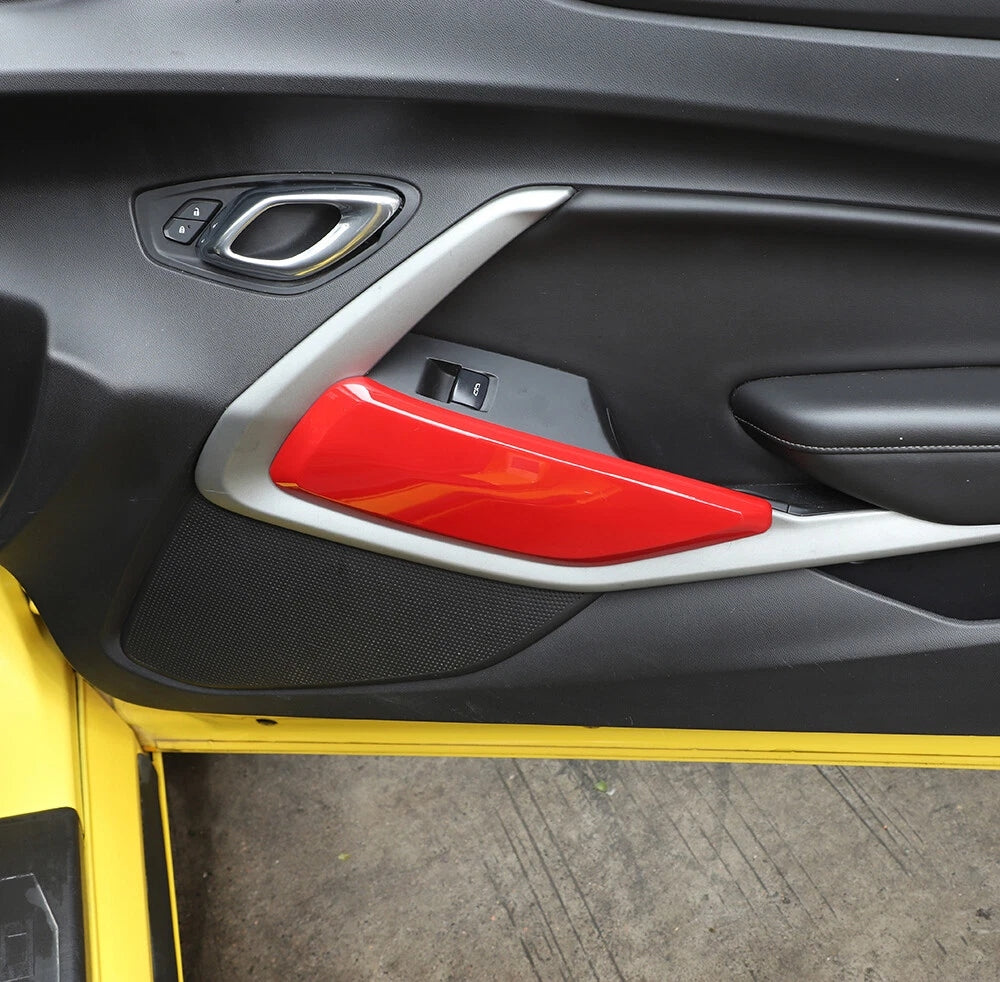 2016 - 24 Camaro ABS Door Knee Bolster Trim Kit | Carbon, Red, Blue, Yellow