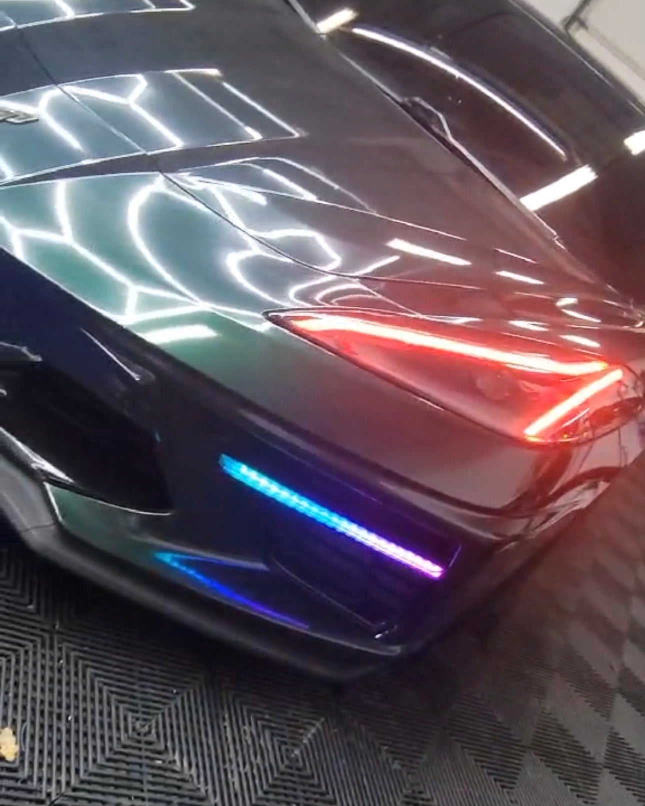 C8 Corvette Stingray RGB Flow LED DRL Grille Bezels image 3