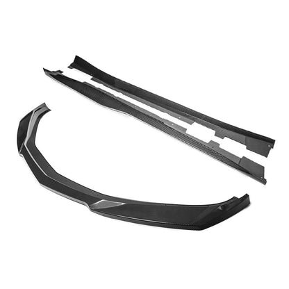 2016 - 24 Camaro  ZL1 Front Splitter Lip &amp; Side Skirts Kit