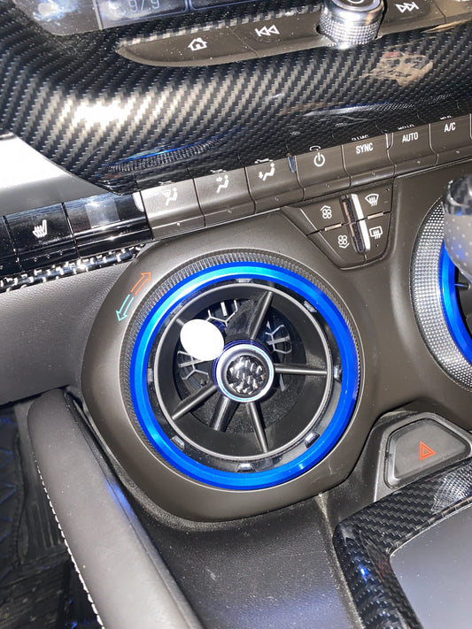 2016 - 24 Chevy Camaro Carbon Fiber Vent Knob Covers | Next-Gen Carbon
