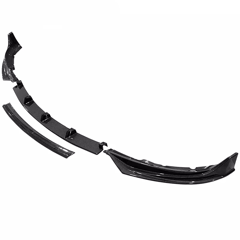 2017 - 23 Model 3 Gloss Black Front Bumper Lip Splitter 4PC