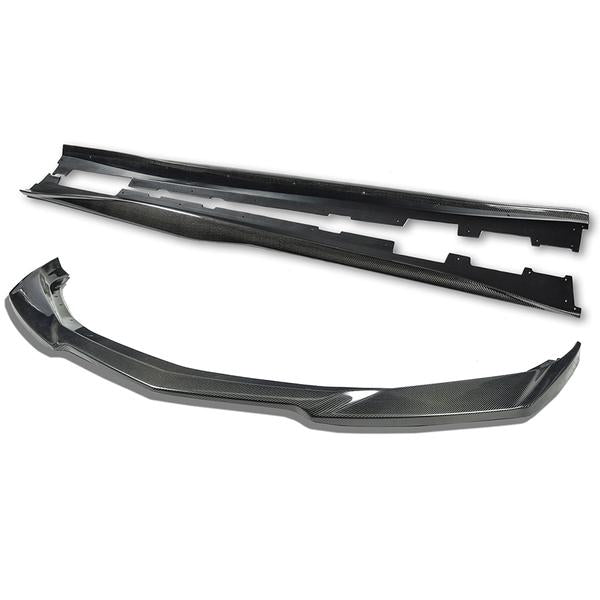 2016 - 24 Camaro Gloss Black ZL1 Style Front Splitter and Side Skirts