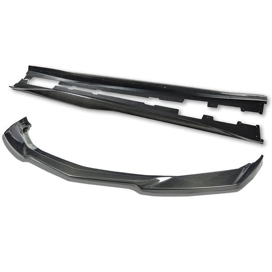 2016 - 24 Camaro Gloss Black ZL1 Style Front Splitter and Side Skirts