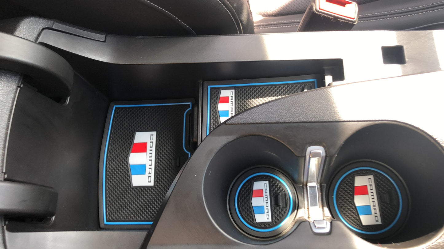 2016 - 24 Camaro Interior Non-Slip Rubber Mats (9 PC) image 15