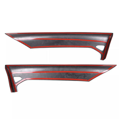 C8 Corvette Carbon Fiber Interior Inner Door Upper Covers | Next-Gen Carbon