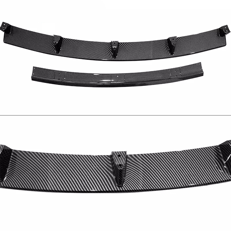 2017 - 23 Model 3 Gloss Black Front Bumper Lip Splitter 4PC