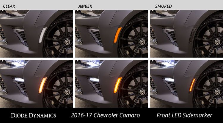 2016 - 24 Camaro LED Side Marker Lights (Smoked/Clear/Amber) | Diode Dynamics