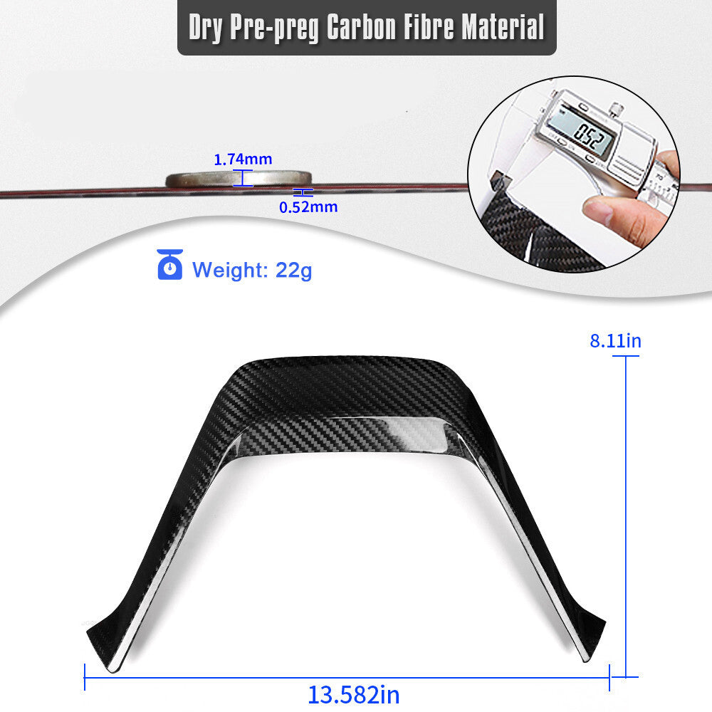 2026+ C8 Corvette Carbon Fiber Upper Dash Panel Trim Cover image 3