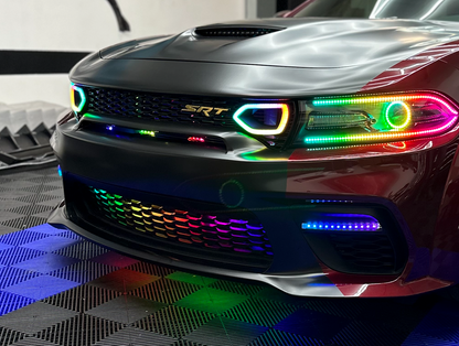 2015 - 23 Dodge Charger RGBW/Flow Series Snorkel LED Lights - Color Changing image 2