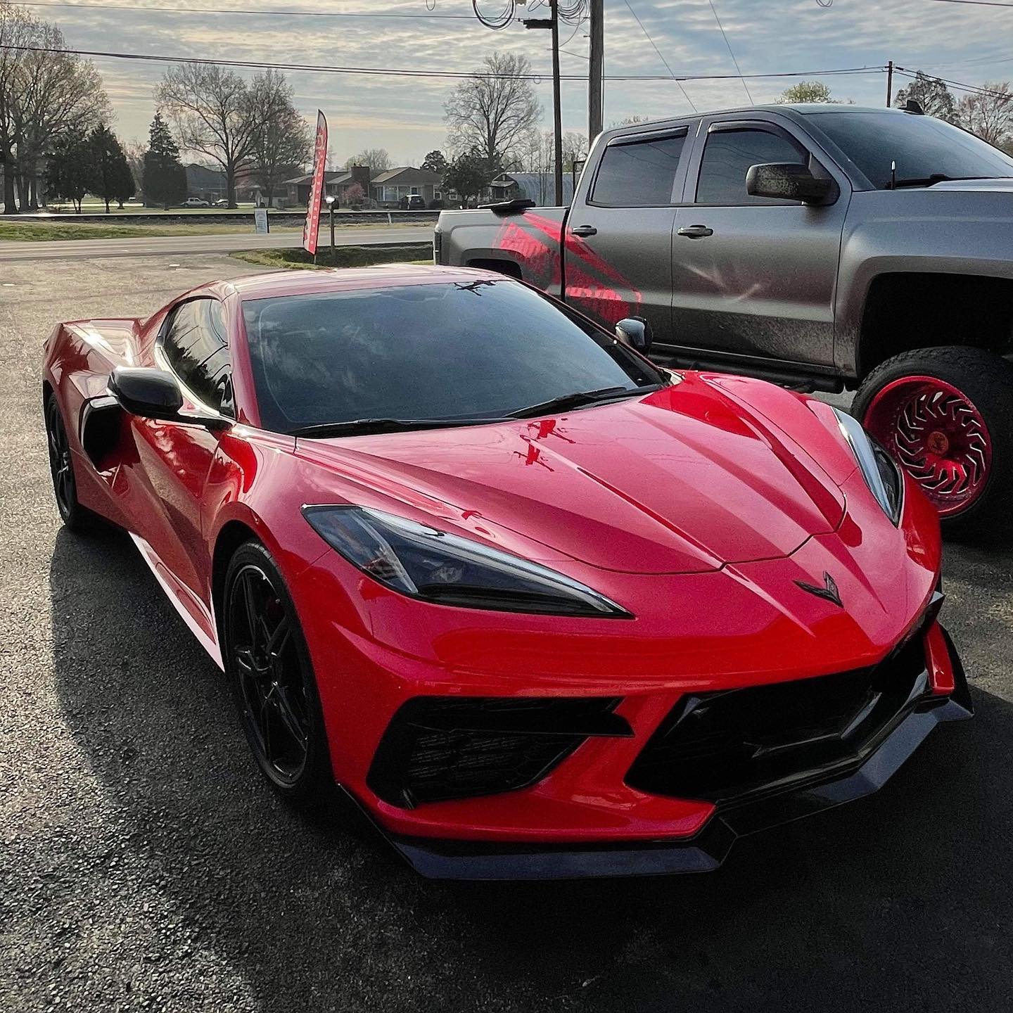 C8 Corvette Stingray 5VM Front Splitter Lip ( 2-Piece Version)