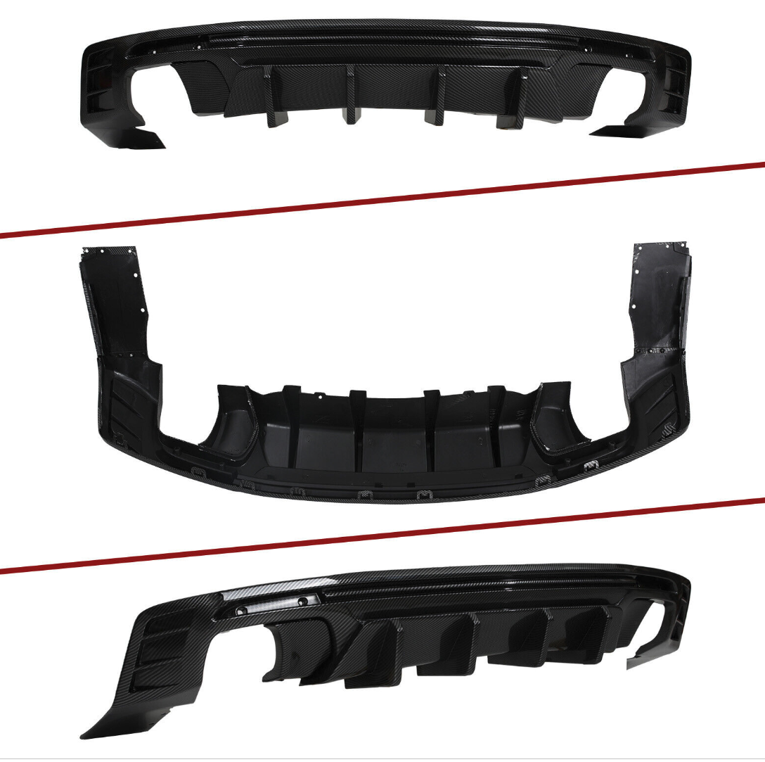 2016 - 24 Camaro Gloss/Matte/Carbon 3PC Diffuser | Single Tip/Quad Tip image 6
