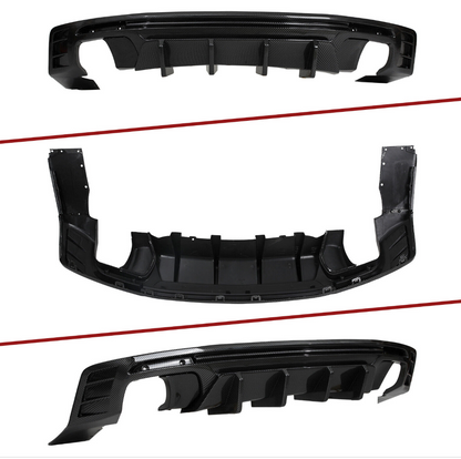 2016 - 24 Camaro Gloss/Matte/Carbon 3PC Diffuser | Single Tip/Quad Tip image 6