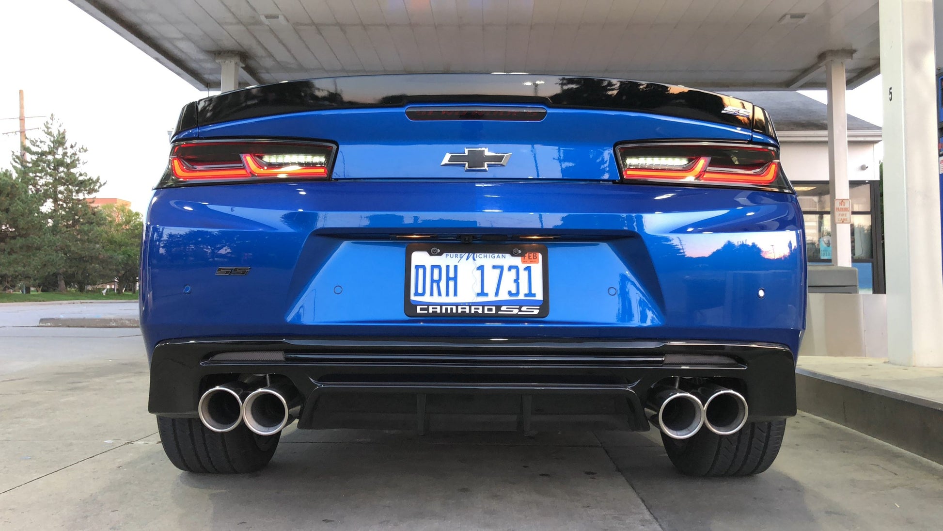 2016 - 24 Camaro Gloss/Matte Quad Tip Diffuser image 1