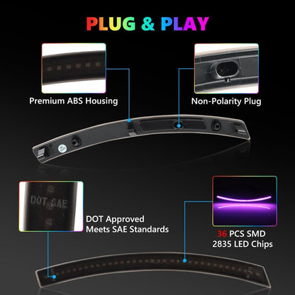 2014 - 19 Corvette C7 Smoked RGB LED Side Markers image 7
