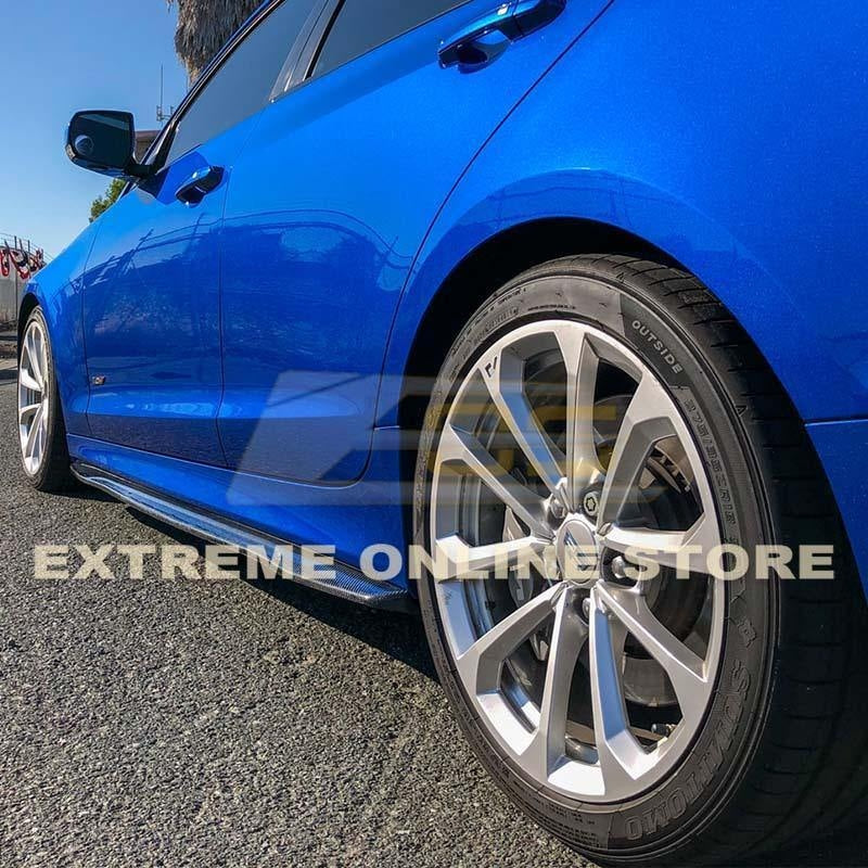 2016 - 19 Cadillac ATS-V Carbon Fiber Side Skirts Rocker Panels