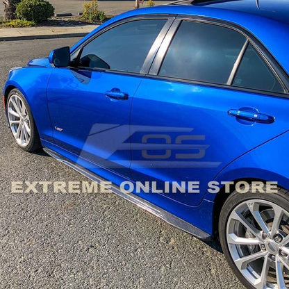 2016 - 19 Cadillac ATS-V Carbon Fiber Side Skirts Rocker Panels