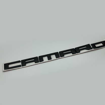 2010 - 24 Camaro Fender Badge Camaro Logo | Black / Red
