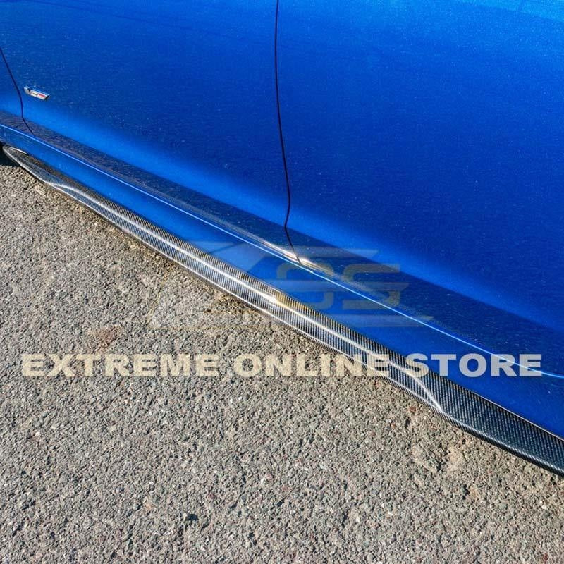 2016 - 19 Cadillac ATS-V Carbon Fiber Side Skirts Rocker Panels