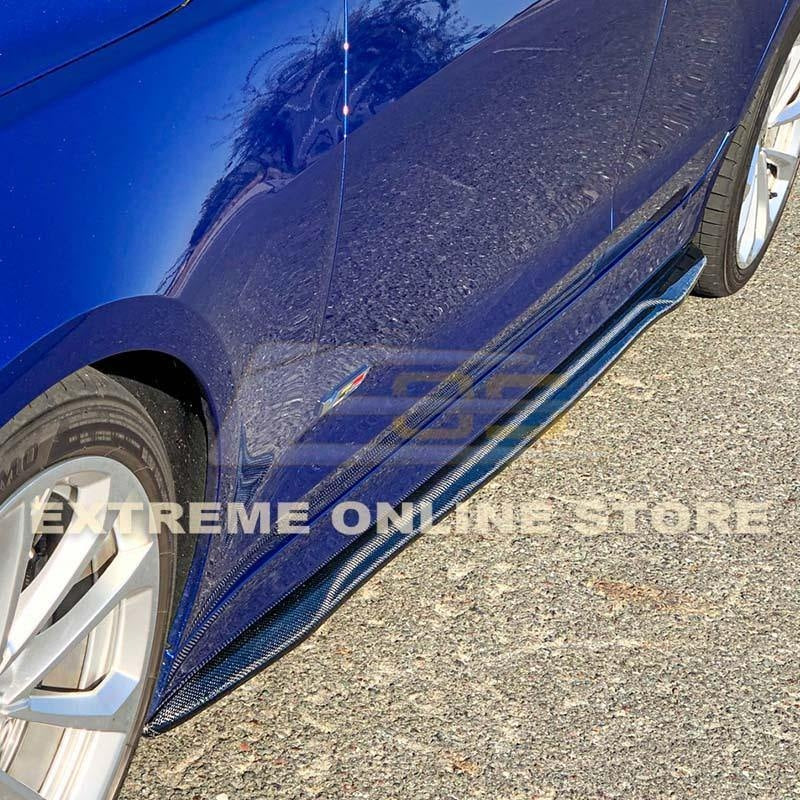 2016 - 19 Cadillac ATS-V Carbon Fiber Side Skirts Rocker Panels