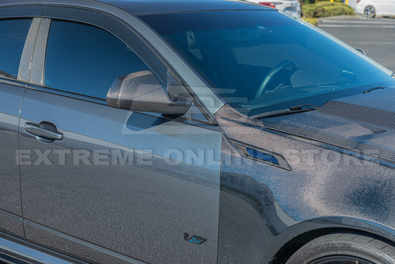 2009 - 15 Cadillac CTS / CTS-V Carbon Fiber Mirror Covers