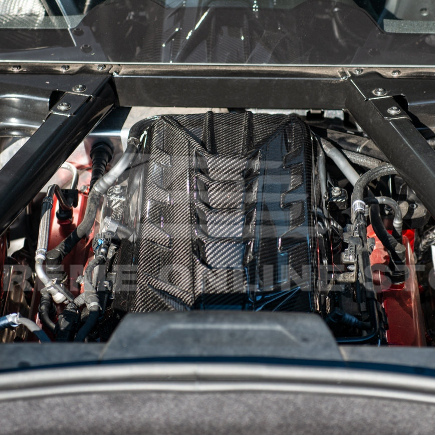 C8 Stingray Corvette Coupe Carbon Fiber Engine Cover