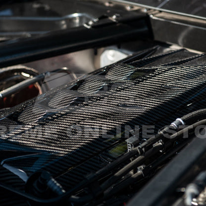C8 Stingray Corvette Coupe Carbon Fiber Engine Cover