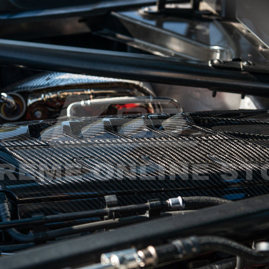 C8 Stingray Corvette Coupe Carbon Fiber Engine Cover