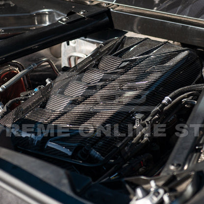 C8 Stingray Corvette Coupe Carbon Fiber Engine Cover