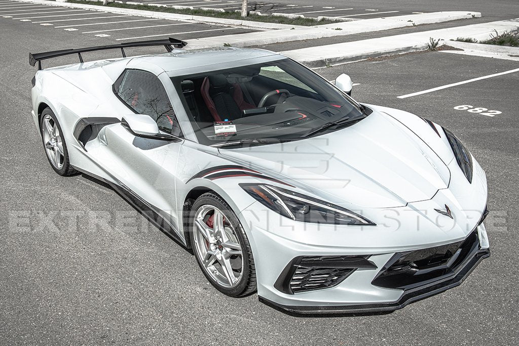 C8 Corvette Z51 Add-on Carbon Fiber Side Skirts Rocker Panels