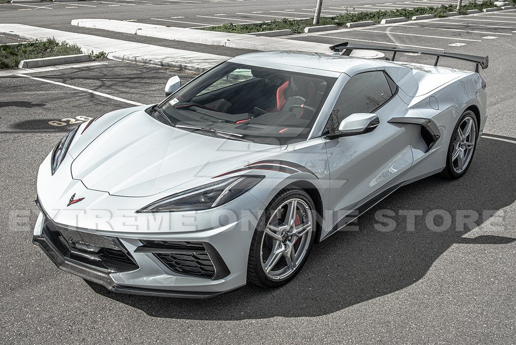 C8 Corvette Z51 Add-on Carbon Fiber Side Skirts Rocker Panels