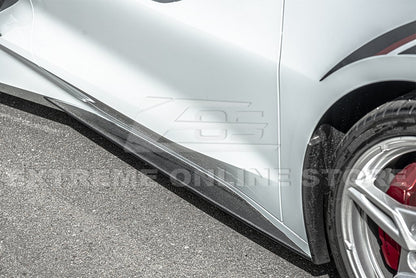 C8 Corvette Z51 Add-on Carbon Fiber Side Skirts Rocker Panels
