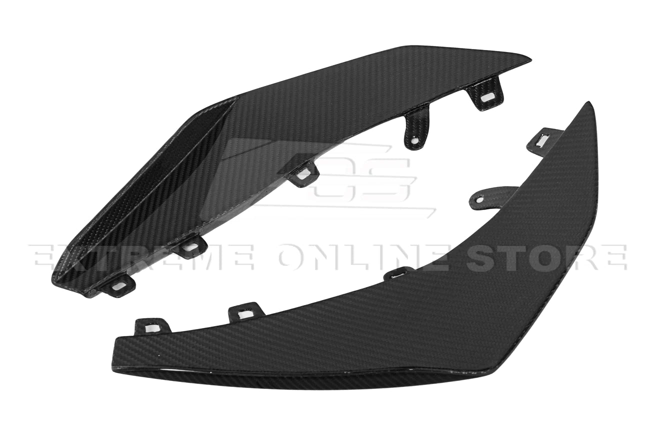 C8 Corvette Z06 Z07 Carbon Fiber / Carbon Flash Front Canards