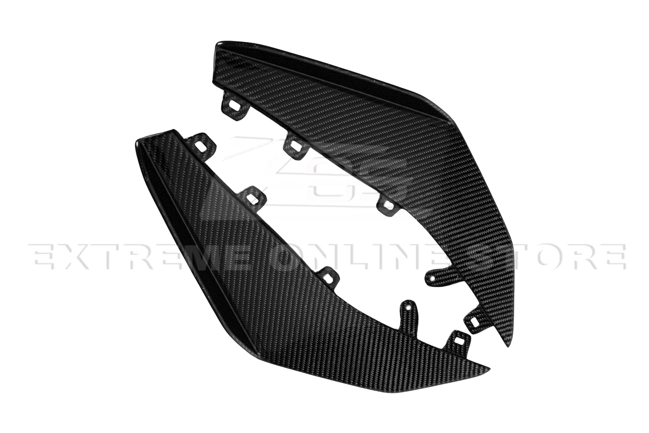 C8 Corvette Z06 Z07 Carbon Fiber / Carbon Flash Front Canards