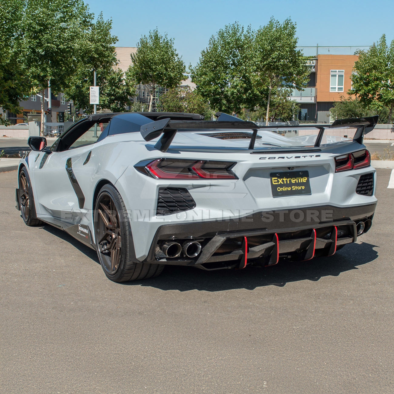C8 Corvette Stingray Carbon Fiber High Wing Winglets