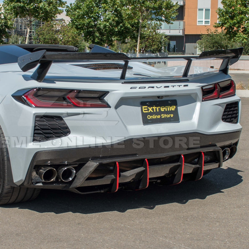 C8 Corvette Stingray Carbon Fiber High Wing Winglets