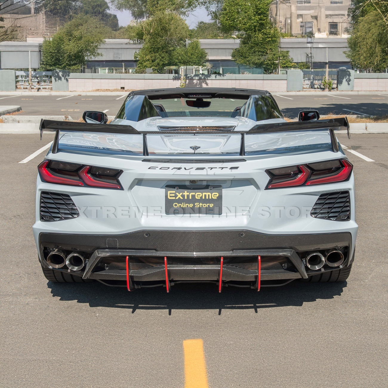 C8 Corvette Stingray Carbon Fiber High Wing Winglets