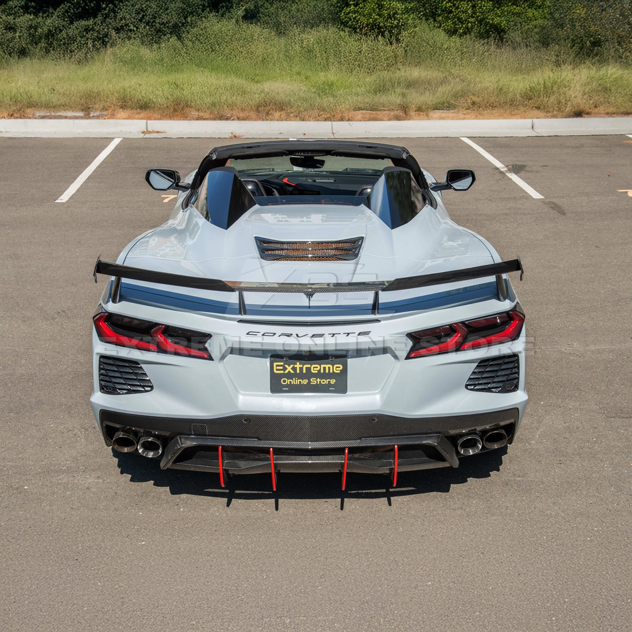 C8 Corvette Stingray Carbon Fiber High Wing Winglets