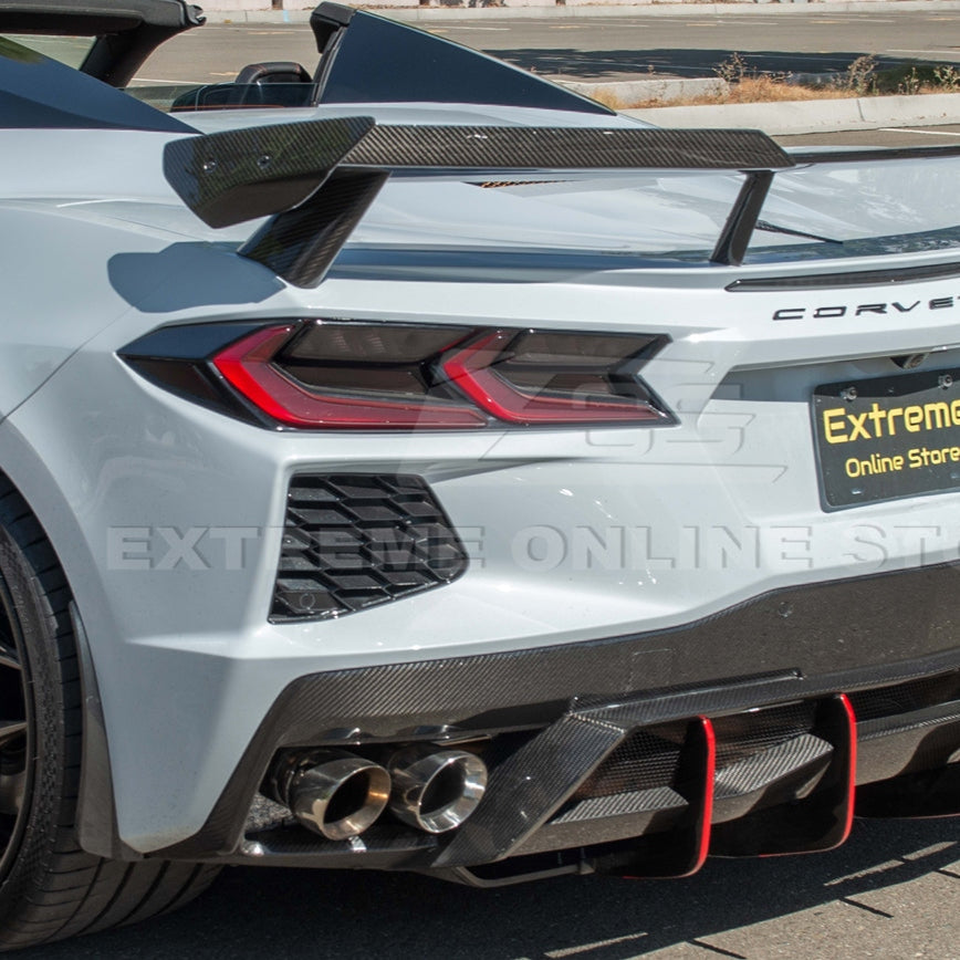 C8 Corvette Stingray Carbon Fiber High Wing Winglets