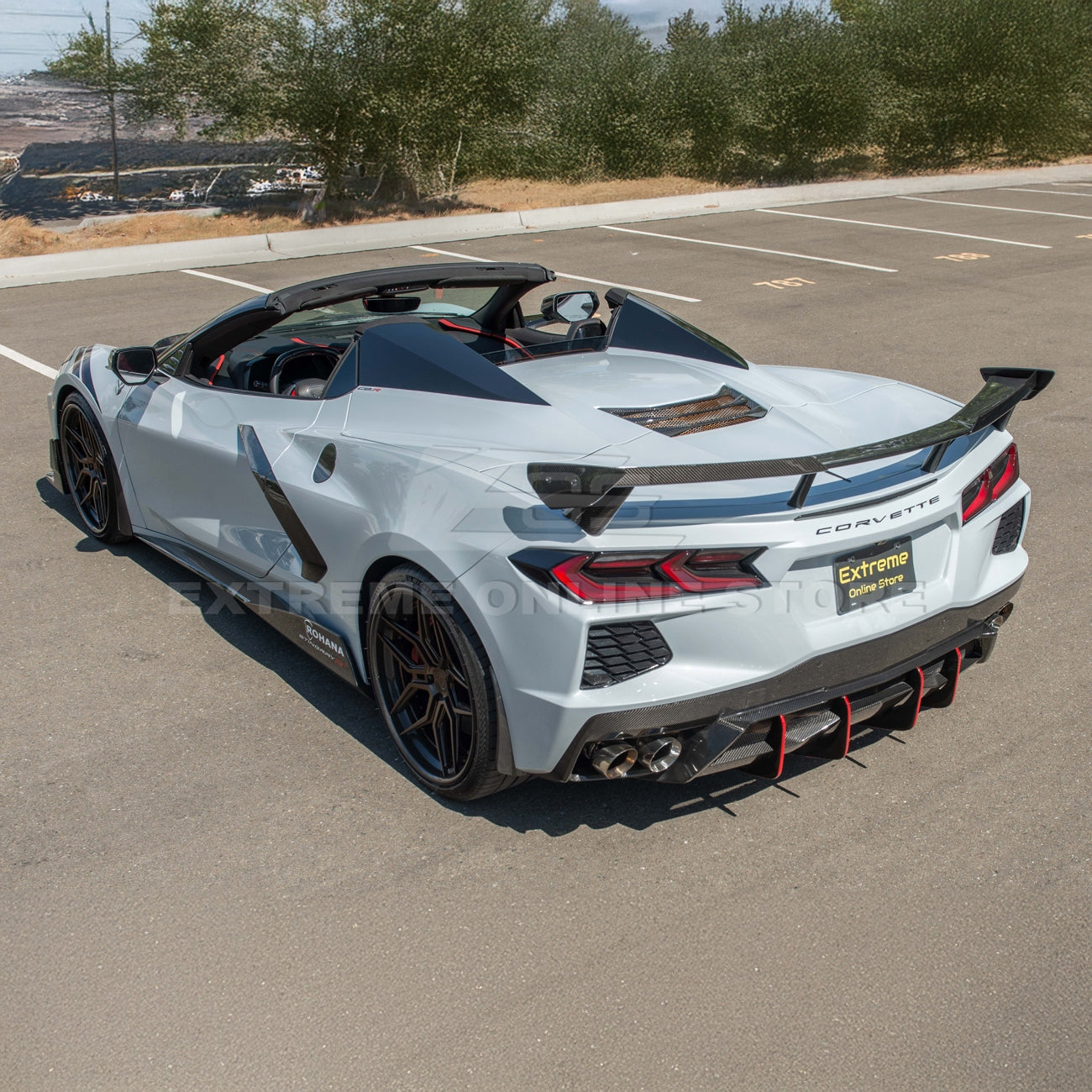 C8 Corvette Stingray Carbon Fiber High Wing Winglets