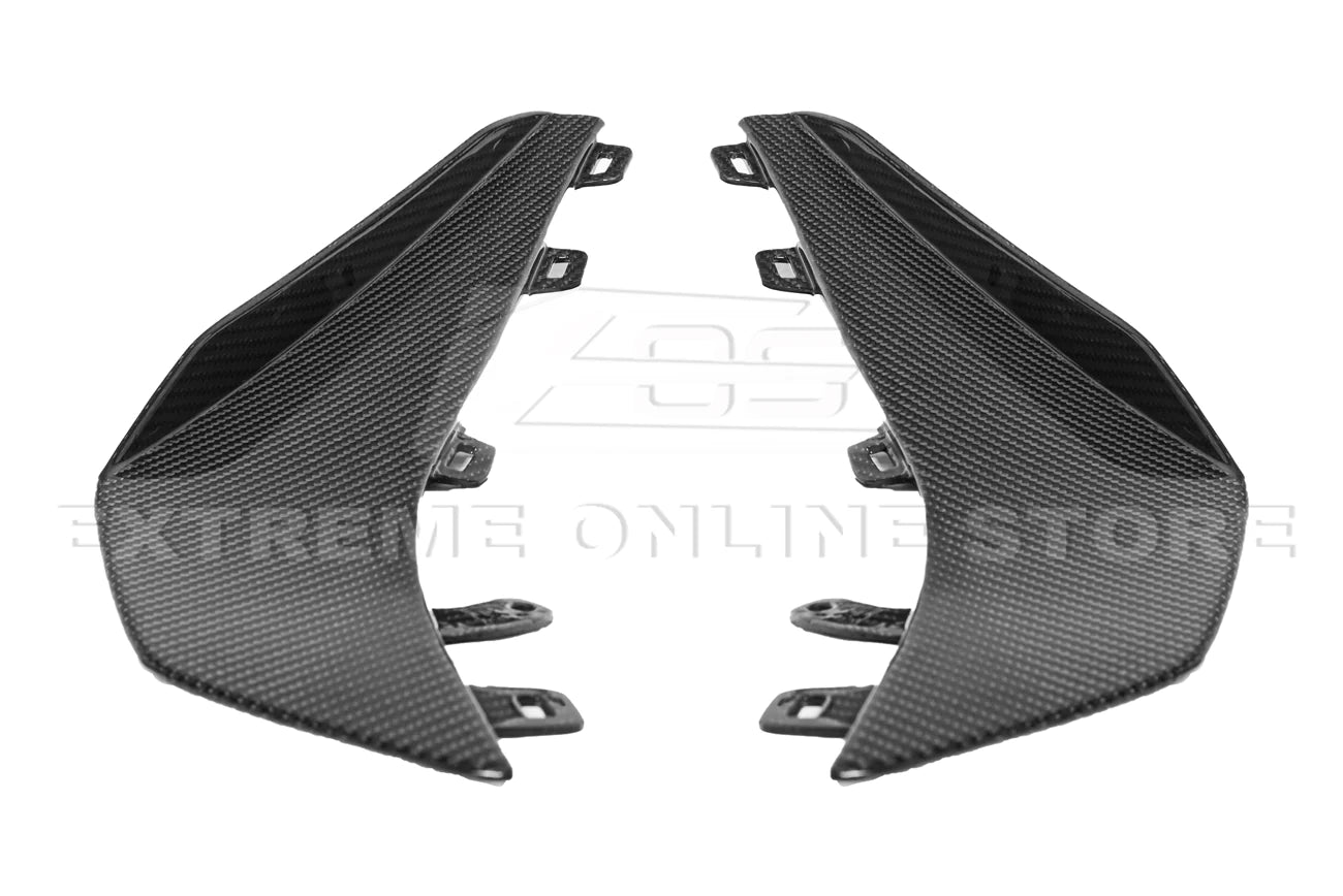C8 Corvette Z06 Z07 Carbon Fiber / Carbon Flash Front Canards