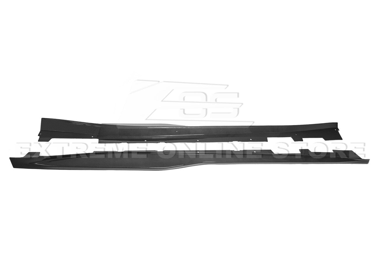 2016 - 24 Camaro Hydro-Dipped Carbon Fiber ZL1 Style Side Skirts