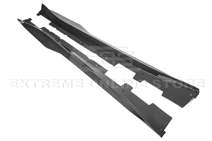 2016 - 24 Camaro Hydro-Dipped Carbon Fiber ZL1 Style Side Skirts