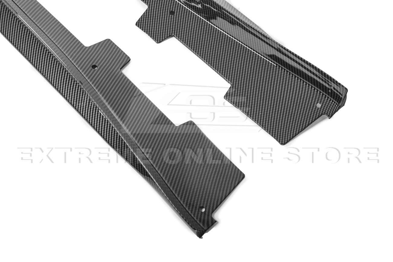 2016 - 24 Camaro Hydro-Dipped Carbon Fiber ZL1 Style Side Skirts