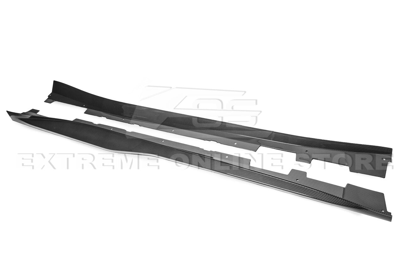 2016 - 24 Camaro Hydro-Dipped Carbon Fiber ZL1 Style Side Skirts