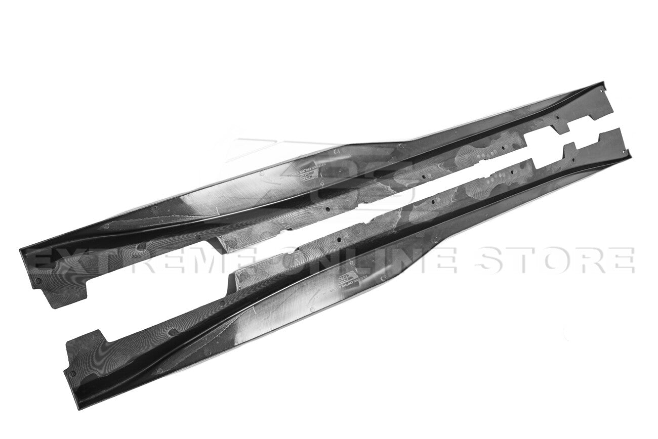 2016 - 24 Camaro Hydro-Dipped Carbon Fiber ZL1 Style Side Skirts