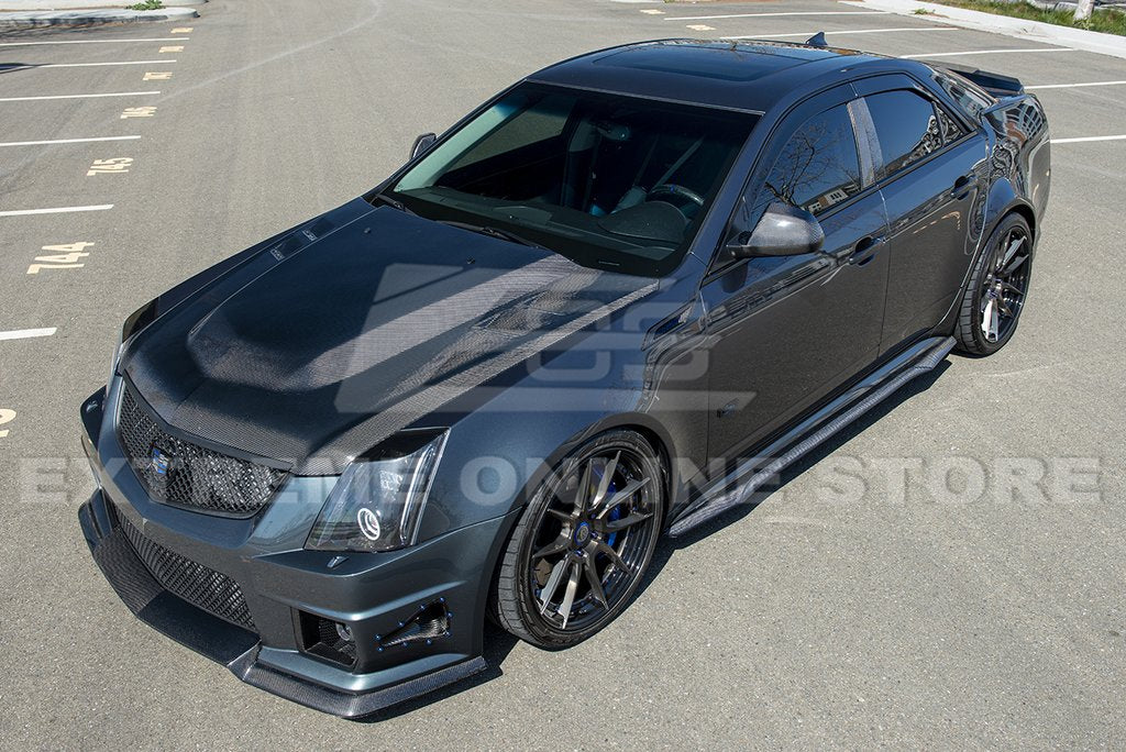 2009 - 15 CTS-V Sedan / Wagon Carbon Fiber Side Skirts
